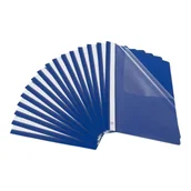 Teczki i skoroszyty - Bantex Skoroszyt Budget PP A4 z wąsami granatowy (25szt) - miniaturka - grafika 1