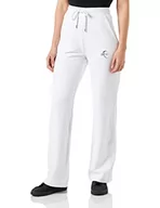 Spodnie damskie - Love Moschino Spodnie damskie Wide Leg Jogger Casual Pants, optical white, 40 - miniaturka - grafika 1