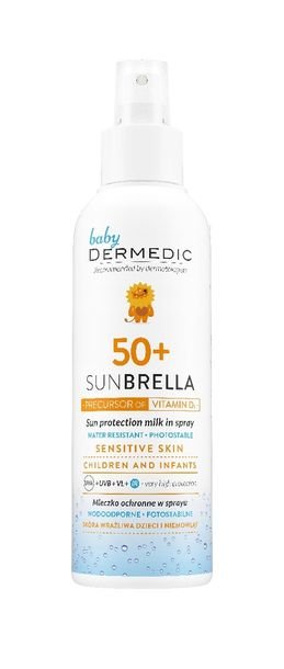 DERMEDIC Sunbrella Baby Mleczko ochronne w sprayu SPF 50 - 150 ml
