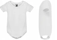 Body dla niemowląt - BODY niemowlęce BAWEŁNA Krótki Rękaw Roly HONEY BIAŁE 80 - miniaturka - grafika 1