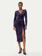 Sukienki - Rinascimento Sukienka koktajlowa CFC0121946003 Fioletowy Regular Fit - miniaturka - grafika 1