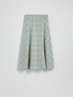 Spódnice - Reserved - Bawełniana spódnica w kratę - miętowy - miniaturka - grafika 1