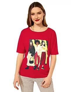 Koszulki i topy damskie - Street One Damska koszulka wiskozowa A318033, wiśniowa czerwień, 42 (DE) - grafika 1