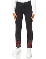Spodnie damskie - Desigual Damskie spodnie jeansowe Calipso Slim Jeans - miniaturka - grafika 1