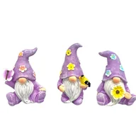 Inne - TEMU Zestaw 3 Yi Zhitan Resin Gnome Statues, Anime-Themed Home Decor dla różnych typów pokoi, idealne do użytku wewnątrz i na zewnątrz, idealne na - miniaturka - grafika 1