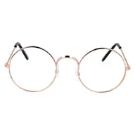 Okulary korekcyjne, oprawki, szkła - Okulary oprawki OKRĄGŁE Zerówki Uniseks - a'la Lenonki 3147-4 - miniaturka - grafika 1
