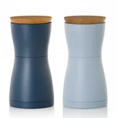 Siekacze tarki i szatkownice - Zestaw młynków do pieprzu i soli twin ciemno/jasnoniebieski kod: AH-MP128 - miniaturka - grafika 1
