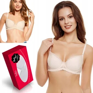 ﻿Biustonosz push-up 75D Henderson Kassidy beżowy - Biustonosze - miniaturka - grafika 1