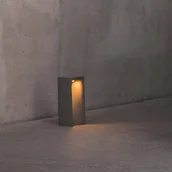 Lampy ogrodowe - FARO BARCELONA Lampa ogrodowa stojąca Grot, aluminiowy / szary / cynkowy, beton, nowoczesny - miniaturka - grafika 1