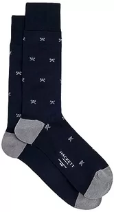 Hackett London Skarpety męskie Icon, Niebieski (granatowy), Small - Skarpetki męskie - miniaturka - grafika 1