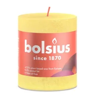 Świece - Bolsius Rustik świeca filarowa słoneczna żółta 80/68mm - miniaturka - grafika 1