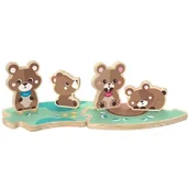 Zabawki interaktywne dla dzieci - Zabawka CHICCO My Wood Friends Drewniana rodzinka 2 Niedźwiadki Zestaw Mama 00012208400000 - miniaturka - grafika 1