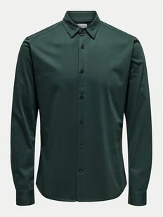 Only & Sons Koszula Robin 22031023 Zielony Slim Fit - Koszule męskie - miniaturka - grafika 1