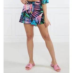 Desigual Szorty + pasek Relaxed fit - Spodenki damskie - miniaturka - grafika 1