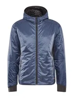 Kurtki męskie - Craft ADV EXPLORE LIGHTWEIGHT Jacket | lekka kurtka męska XL | Flow | pakowana kurtka outdoorowa męska | izolacja PrimaLoft | 2 kieszenie zapinane na zamek błyskawiczny | kaptur | wstawki ze stretchu - miniaturka - grafika 1