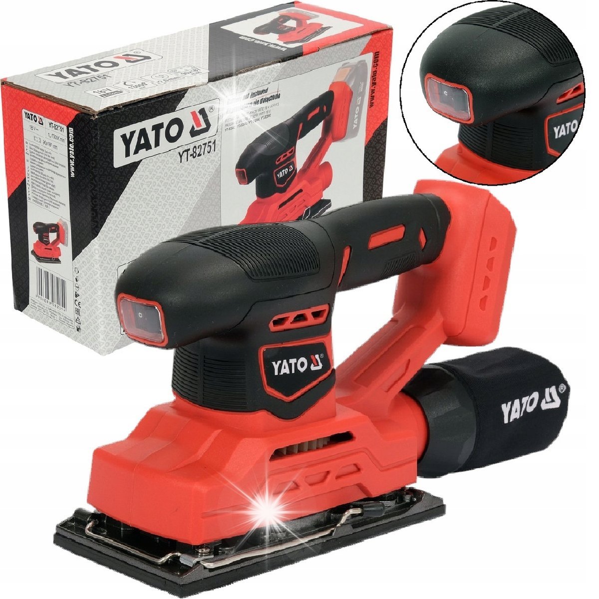 YATO SZLIFIERKA OSCYLACYJNA SYSTEM 18V BEZ AKU