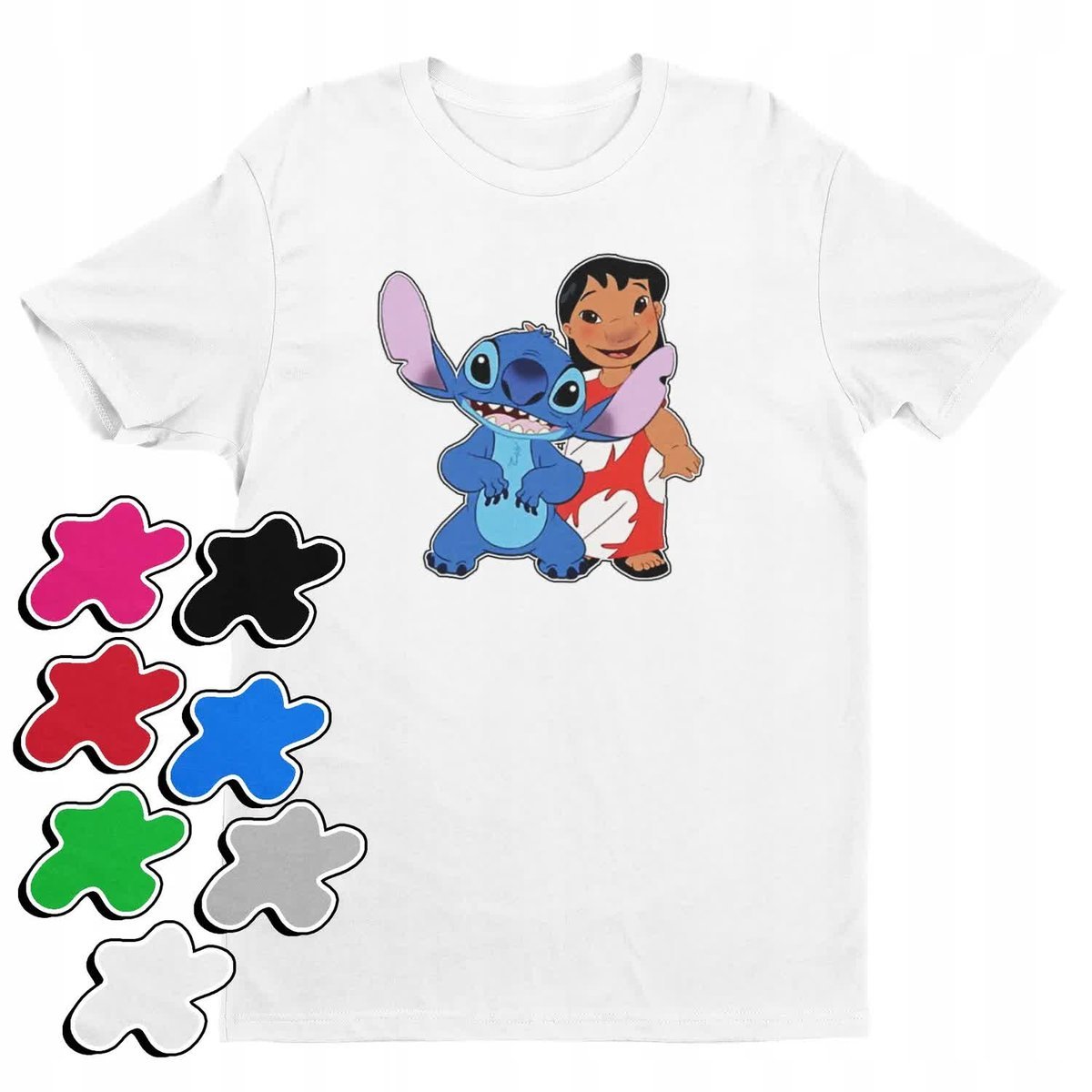 Koszulka T-Shirt Dziecięca Z Nadrukiem Duży Wybór Lilo Stitch -M 134-140