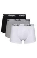 Majtki męskie - Wrangler bawełniane bokserki męskie 3-pack Masson, Kolor biało-szaro-czarny, Rozmiar M, Wrangler - Intymna - miniaturka - grafika 1