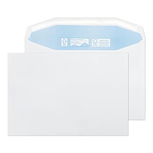 Blake Environmental 162 X 238 Mm 90 gsm Portfel Wysyłkowy Gumowane Rn032 Biały Pakiet 500