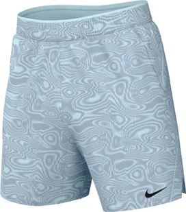 Nike Spodenki męskie Court Dri-Fit Vcourty Shrt 9 In AOP (ok. 23 cm), Glacier Blue/Glacier Blue/Black, FD5388-474, M - Spodenki męskie - miniaturka - grafika 1