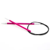 Pasmanteria - druty metalowe na żyłce 40 5,00 KNITPRO ZING - miniaturka - grafika 1