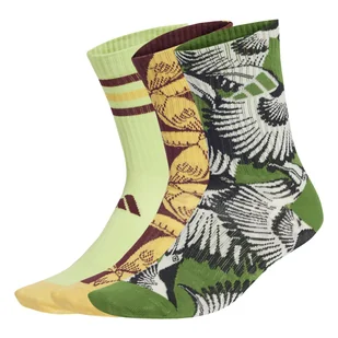 Damskie Skarpety za kostkę ADIDAS W FARM 3PP JJ1687 – Zielony - Skarpetki damskie - miniaturka - grafika 1