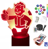 Lampy stojące - Lampka Nocna Fallout Shelter 16 kol LED PLEXIDO - miniaturka - grafika 1
