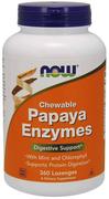 Układ pokarmowy - Now® Foods NOW Papaya Enzymes, naturalne enzymy trawienne, 360 pastylek do ssania - miniaturka - grafika 1