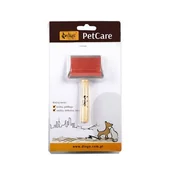 Szczotki i furminatory - Szczotka w metalowej oprawie jednostronna igły metalowe Dingo - miniaturka - grafika 1