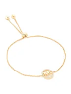Bransoletki - Michael Kors Bransoletka Logo Circle Slider MKC1246AN710 Złoty - miniaturka - grafika 1