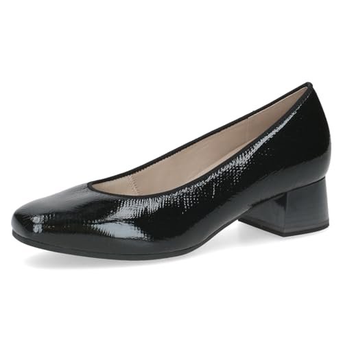 CAPRICE Damskie czółenka 9-22303-43, Czarny w??, 40 EU szeroki