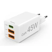 Ładowarki do telefonów - Hama mini 45W GaN QC Biały - miniaturka - grafika 1