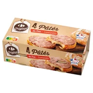 Pasztet i przetwory mięsne - Carrefour Original Pasztet z wątróbki 320 g (4 x 80 g) - miniaturka - grafika 1