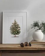 Obrazy i zdjęcia na płótnie - Plakat- Choinka z pomarańczami - miniaturka - grafika 1
