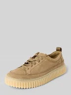 Półbuty męskie - Buty sznurowane z fakturowaną podeszwą - miniaturka - grafika 1