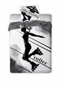 Pościel dla dzieci - Faro Sportivo, Komplet pościeli młodzieżowej, bawełniana, Rolki, 140x200 cm - miniaturka - grafika 1