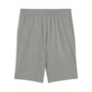 Młodzieżowe szorty ESS z logo No. 1 z dżerseju PUMA Medium Gray Heather - Odzież sportowa dziecięca - miniaturka - grafika 1