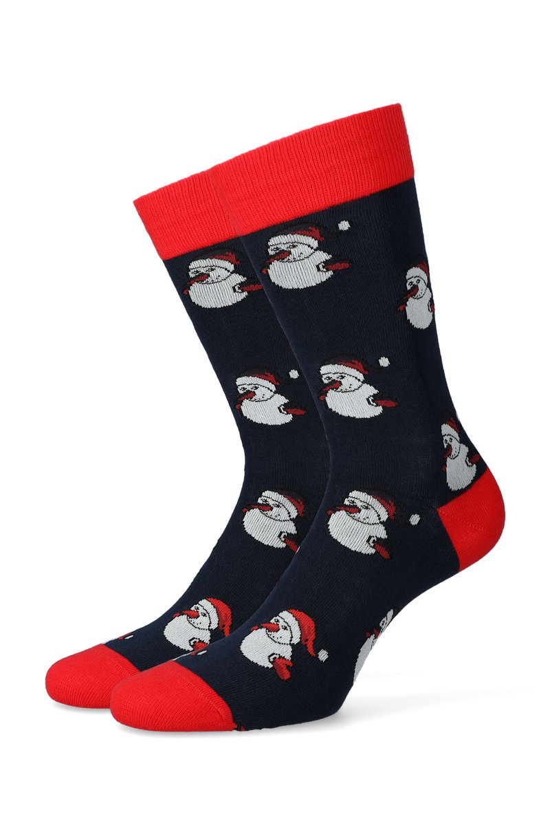 Lancerto, Skarpety granatowe w bałwanki, rozmiar 44/46