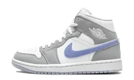 Buty sportowe damskie - Air Jordan 1 Mid Wolf Grey - miniaturka - grafika 1
