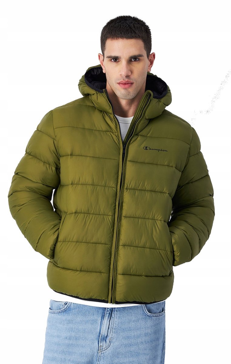Kurtka Męska Champion Zielona 220342-Gs573 Zimowa Puchowa Na Zimę Xxl