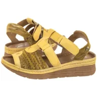 Sandały damskie - Sandały Żółte L6847-17/00-1 (MA1352-b) Maciejka - miniaturka - grafika 1