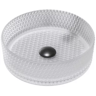 Mexen Aura szklana umywalka nablatowa 39 x 39 cm, szkło matowe - 24013930 - Umywalki - miniaturka - grafika 1