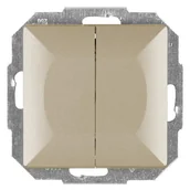 Wyłączniki światła i elektryczne - Abex Perła satyna łącznik świecznikowy z podświetleniem WP-2PS WP-2P/S-satyna - miniaturka - grafika 1