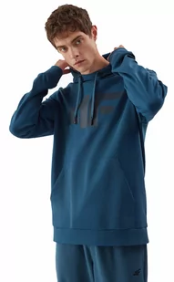 Bluza męska 4F Sportowa z kapturem Kangurka granat - Bluzy męskie - miniaturka - grafika 2