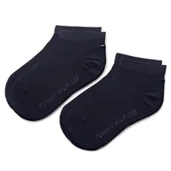 Skarpetki damskie - Tommy Hilfiger Zestaw 2 par niskich skarpet dziecięcych 301390 Midnight Blue 563 - miniaturka - grafika 1