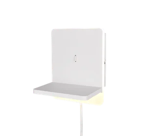 FAIRFIELD 248670131 biała lampa ścienna z półką na telefon i ładowarką indukcyjną USB / USB-C LED 9W DIM 3000K - Lampy ścienne - miniaturka - grafika 1