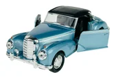 Samochody i pojazdy dla dzieci - WELLY OLD TIMER 1955 MERCEDES-BENZ 300S NIEBIESKI Z DACHEM 1:34 SAMOCHÓD NOWY METALOWY MODEL - miniaturka - grafika 1