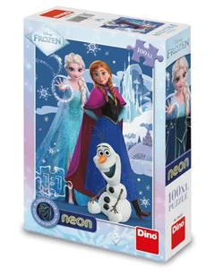 Dino Toys Puzzle 100 świecące w ciemności Kraina Lodu Frozen - Puzzle - miniaturka - grafika 1