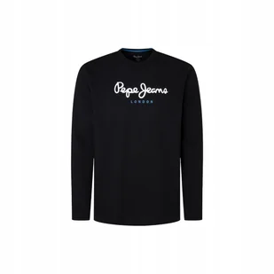 Pepe Jeans Koszulka Męska Z Długim Rękawem Eggo Long N Future Czarna R.S - Koszulki męskie Pepe Jeans Koszulka Męska Z Długim Rękawem Eggo Long N Future Czarna R.S - Koszulki męskie - miniaturka - grafika 1