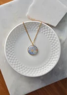 Naszyjniki - Naszyjnik z niezapominajkami - miniaturka - grafika 1